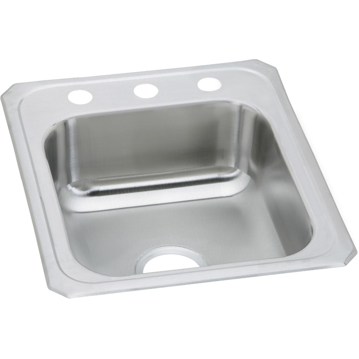 Elkay Celebrity 17" x 21-1/4" x 6-7/8", Single Bowl Drop-in Sink