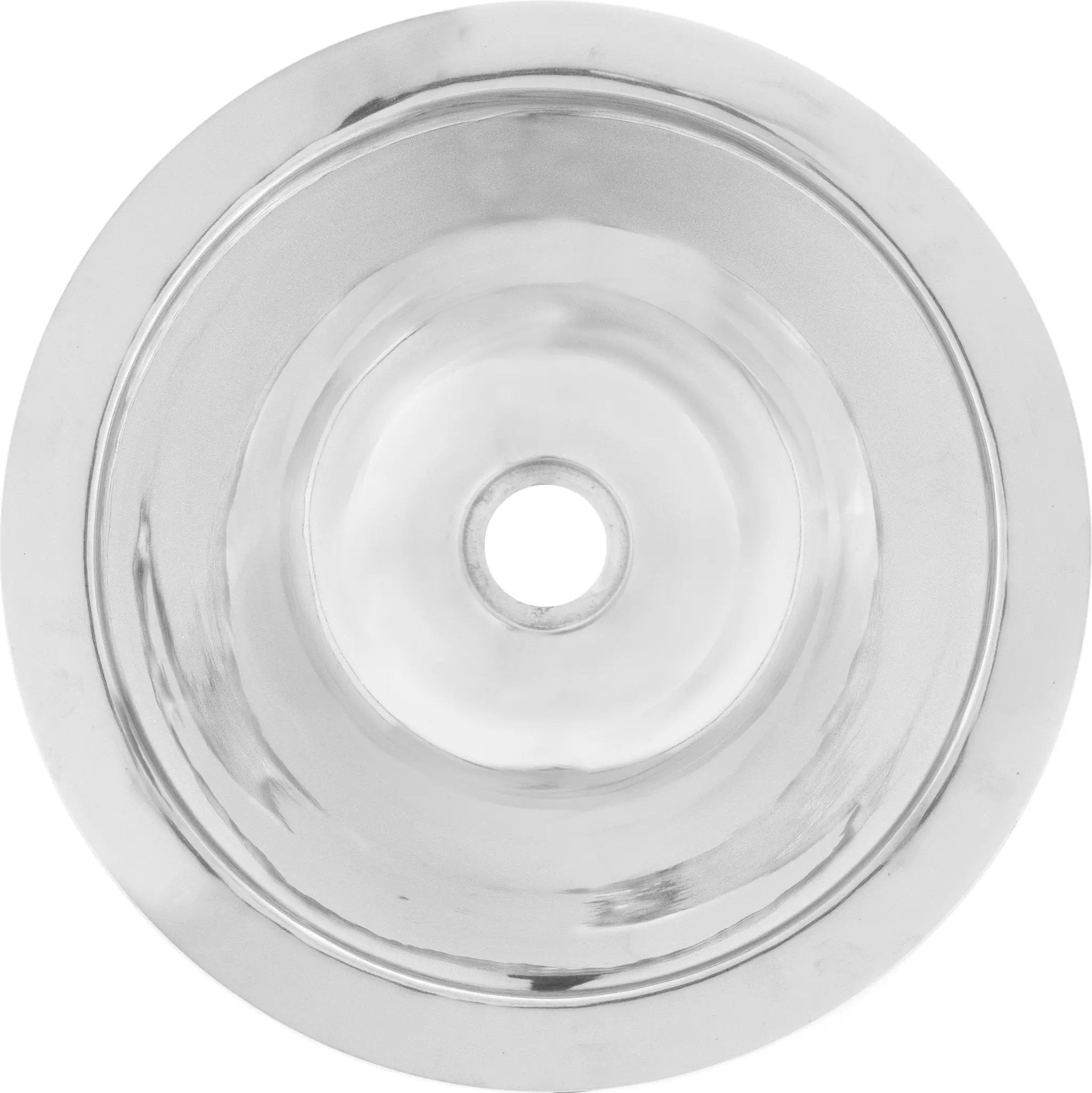 Linkasink Smooth Small Round Drop-In or Undermount Sink 13.5" by Linkasink