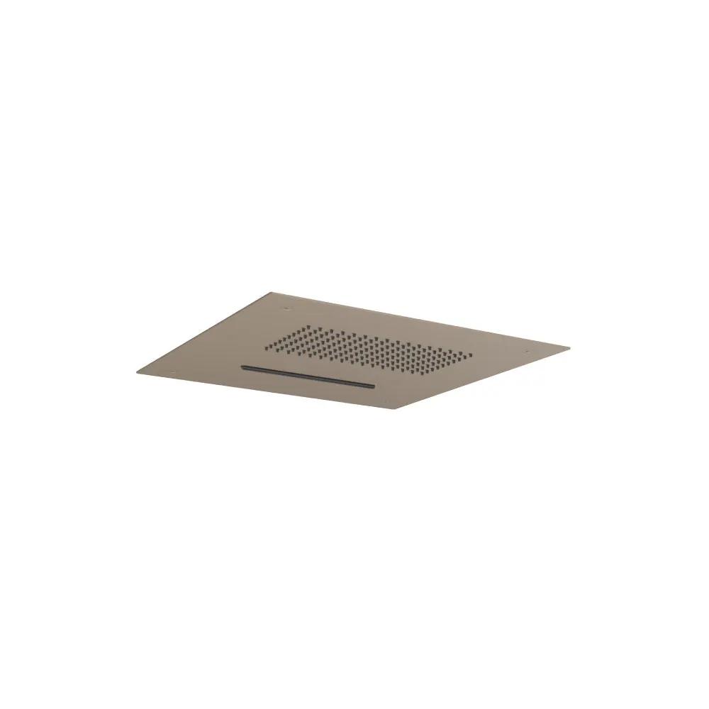 Flusso Cascade 15" Stainless Steel Flush Mount Rainhead with Cascade Waterfall by Flusso