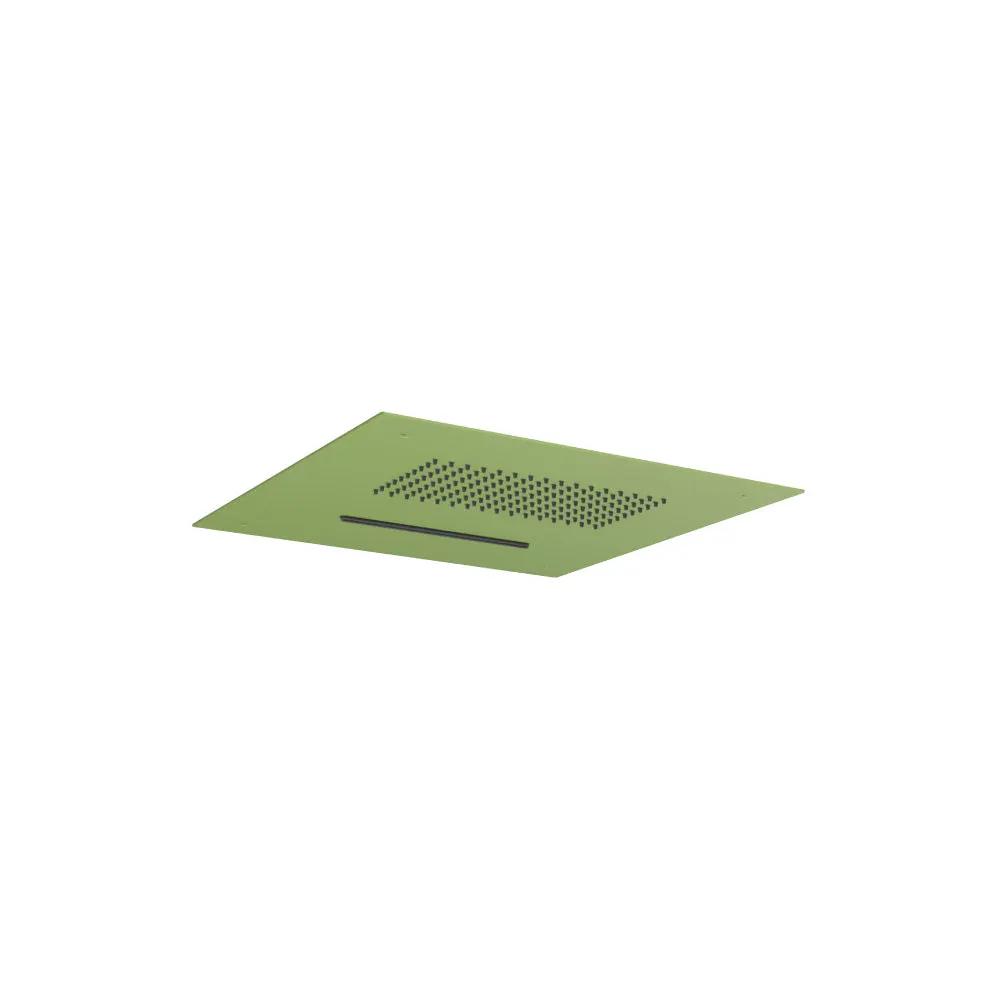 Flusso Cascade 15" Stainless Steel Flush Mount Rainhead with Cascade Waterfall by Flusso