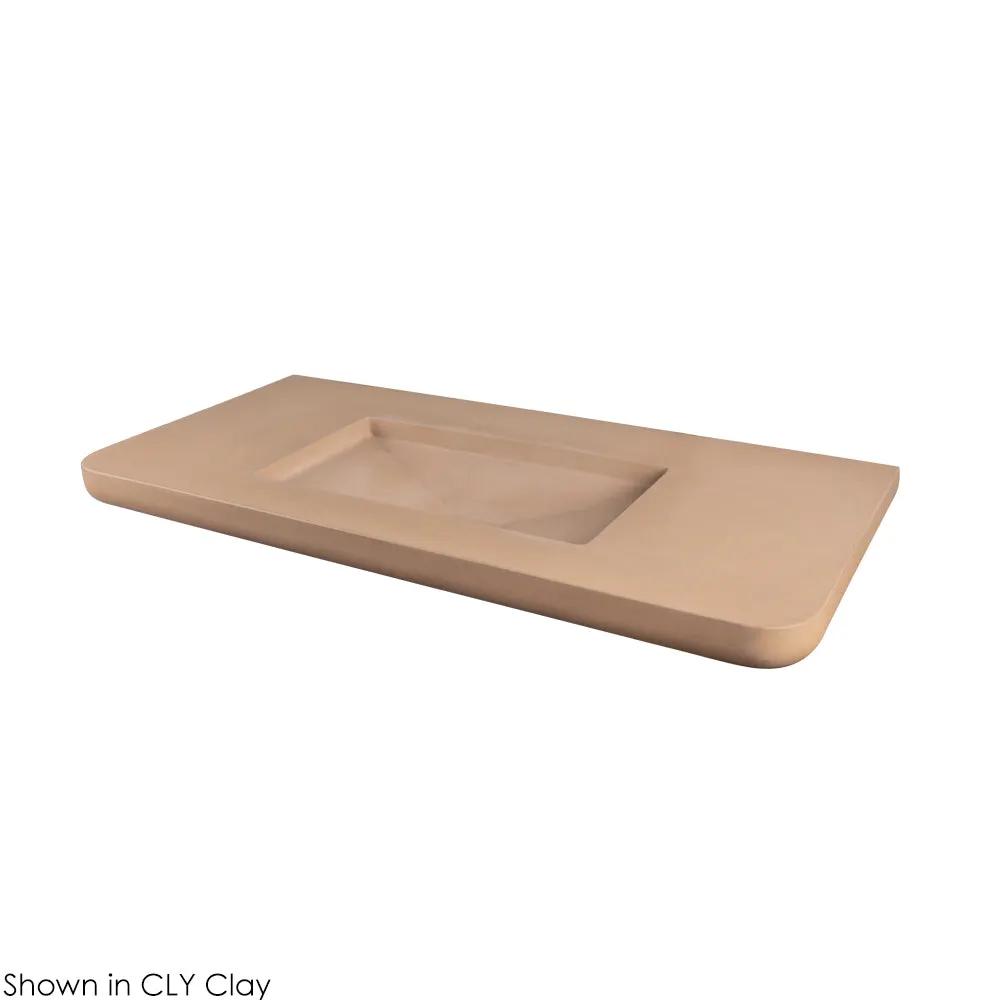 Lacava Newterra 50" Vanity Top Sink Made Of Concrete No Overflow by Lacava