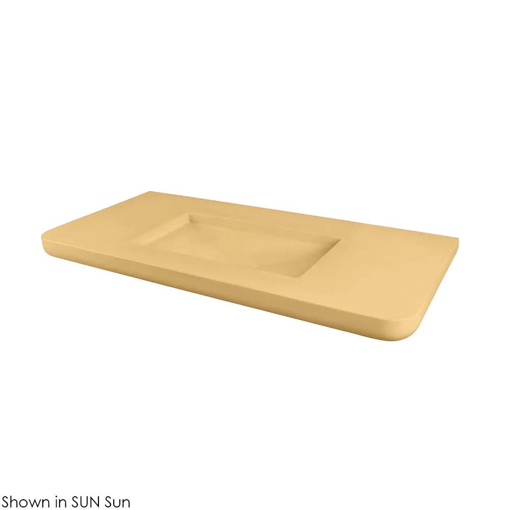 Lacava Newterra 50" Vanity Top Sink Made Of Concrete No Overflow by Lacava