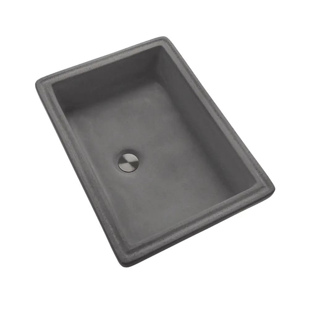 Lacava Newterra 19 1/2" Vessel Sink Made Of Concrete, No Overflow. by Lacava