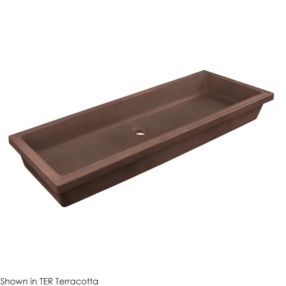 Lacava Newterra 43" Under-Counter Trough Sink Made Of Concrete. No Overflow. by Lacava
