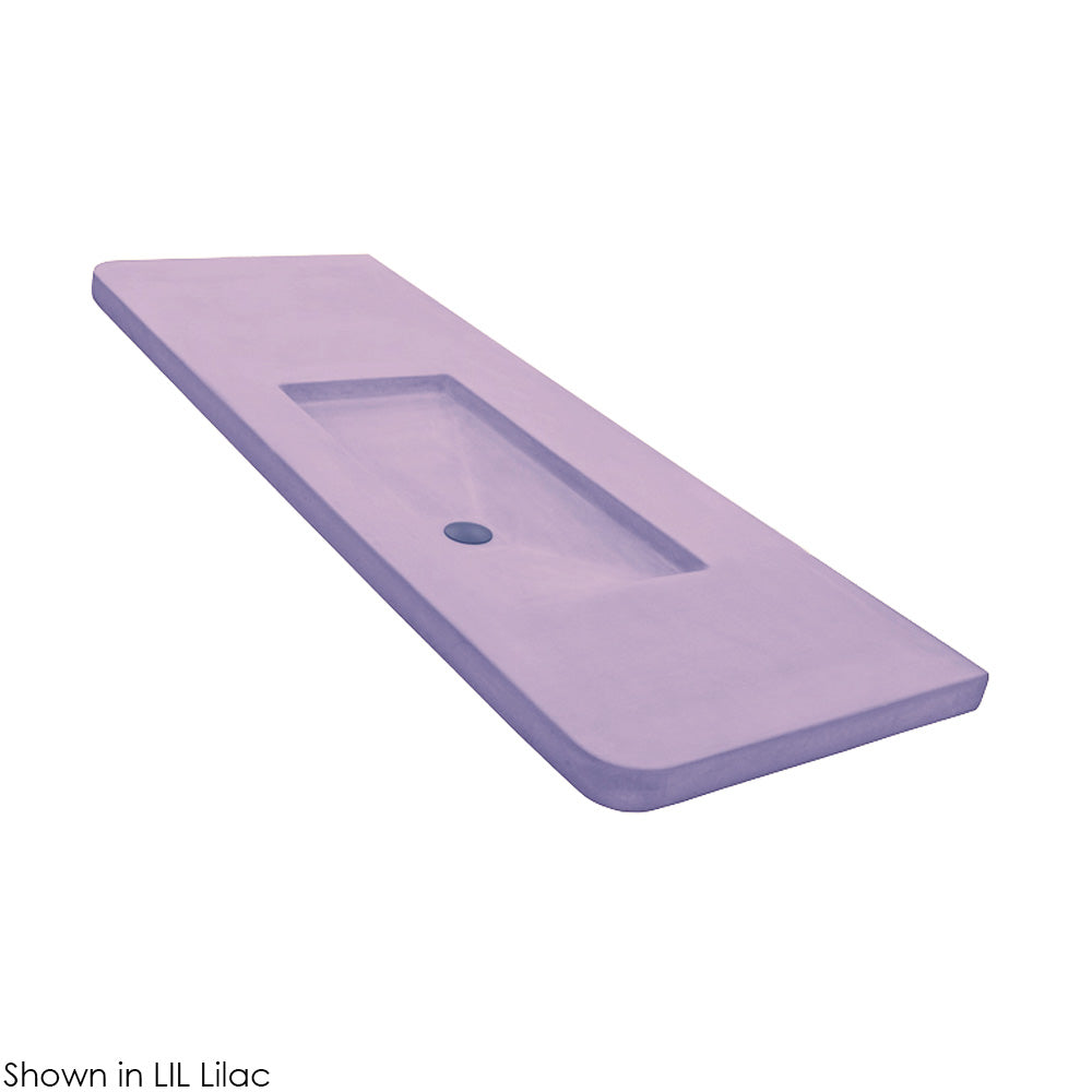 Lacava Newterra 66" Vanity Top Sink Made Of Concrete No Overflow