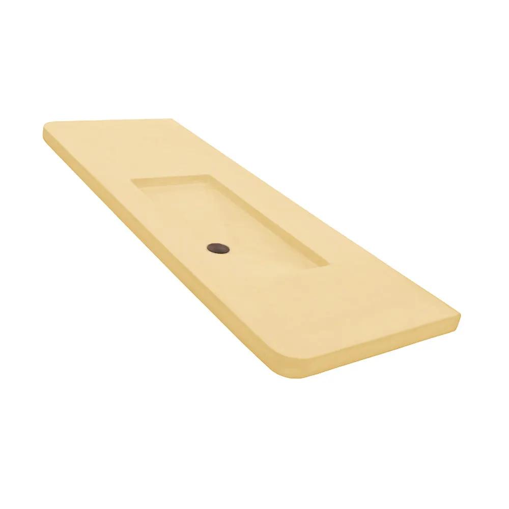 Lacava Newterra 66" Vanity Top Sink Made Of Concrete No Overflow by Lacava