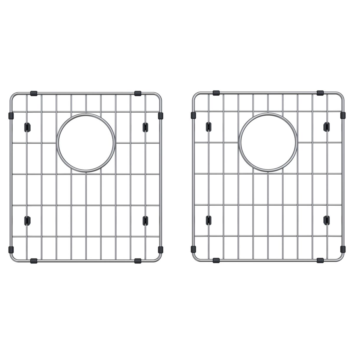 polished stainless steel bottom grid