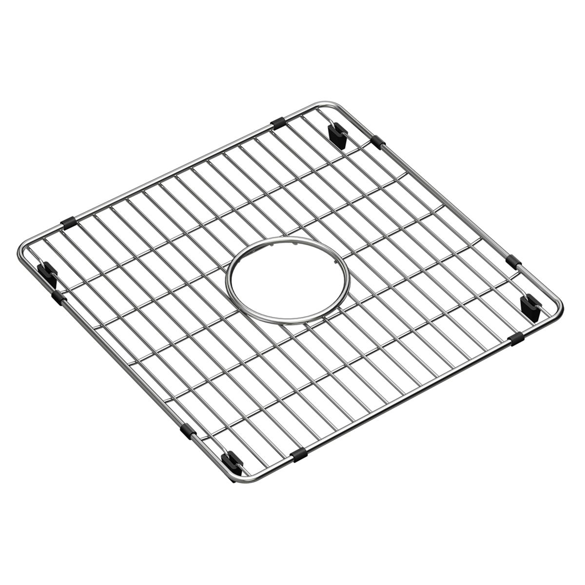 polished stainless steel bottom grid