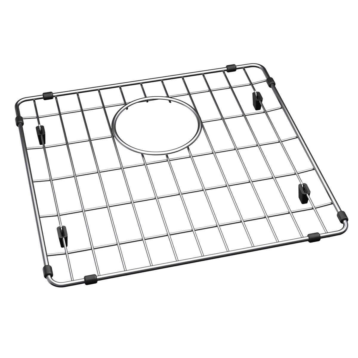 polished stainless steel bottom grid