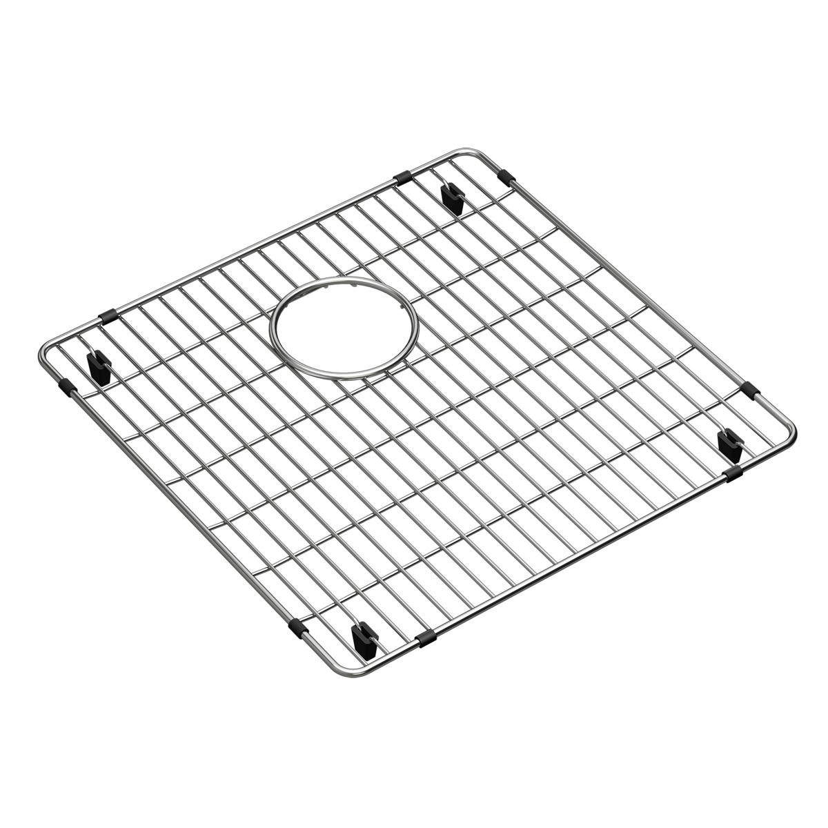 polished stainless steel bottom grid