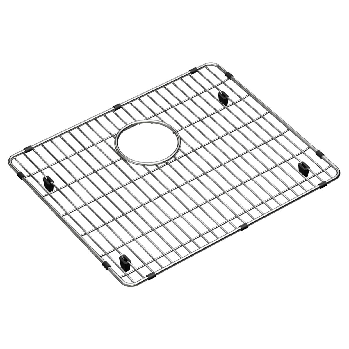polished stainless steel bottom grid