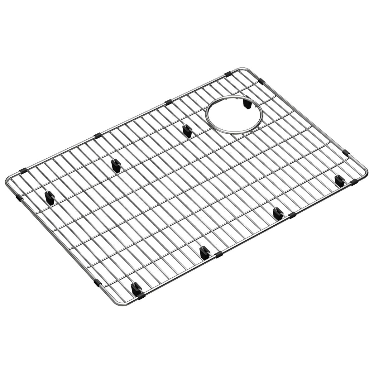 polished stainless steel bottom grid