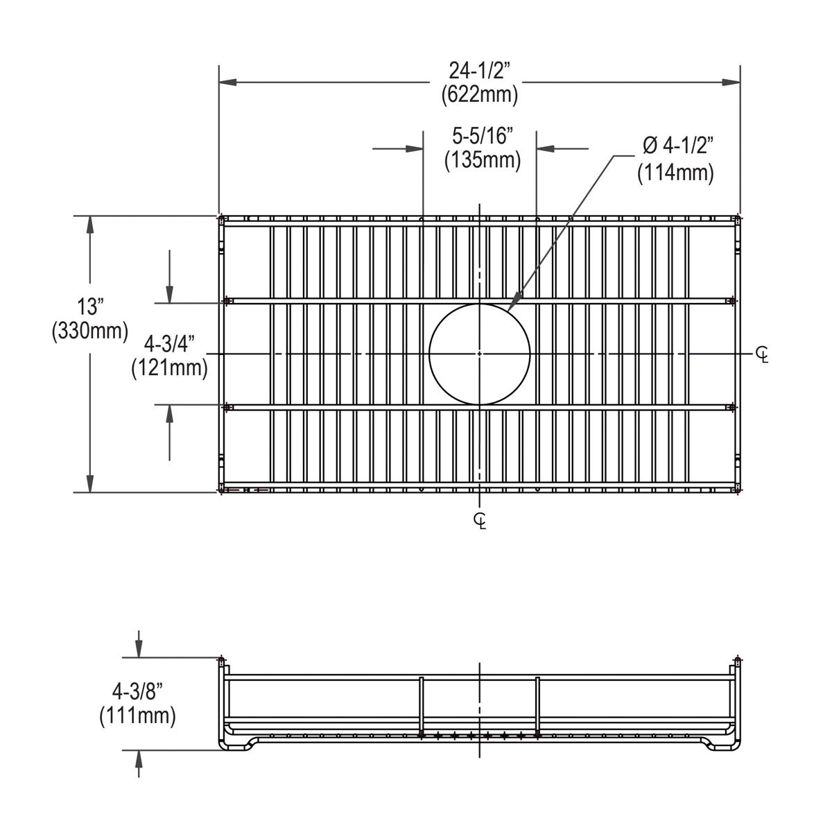 reversible bottom grid
