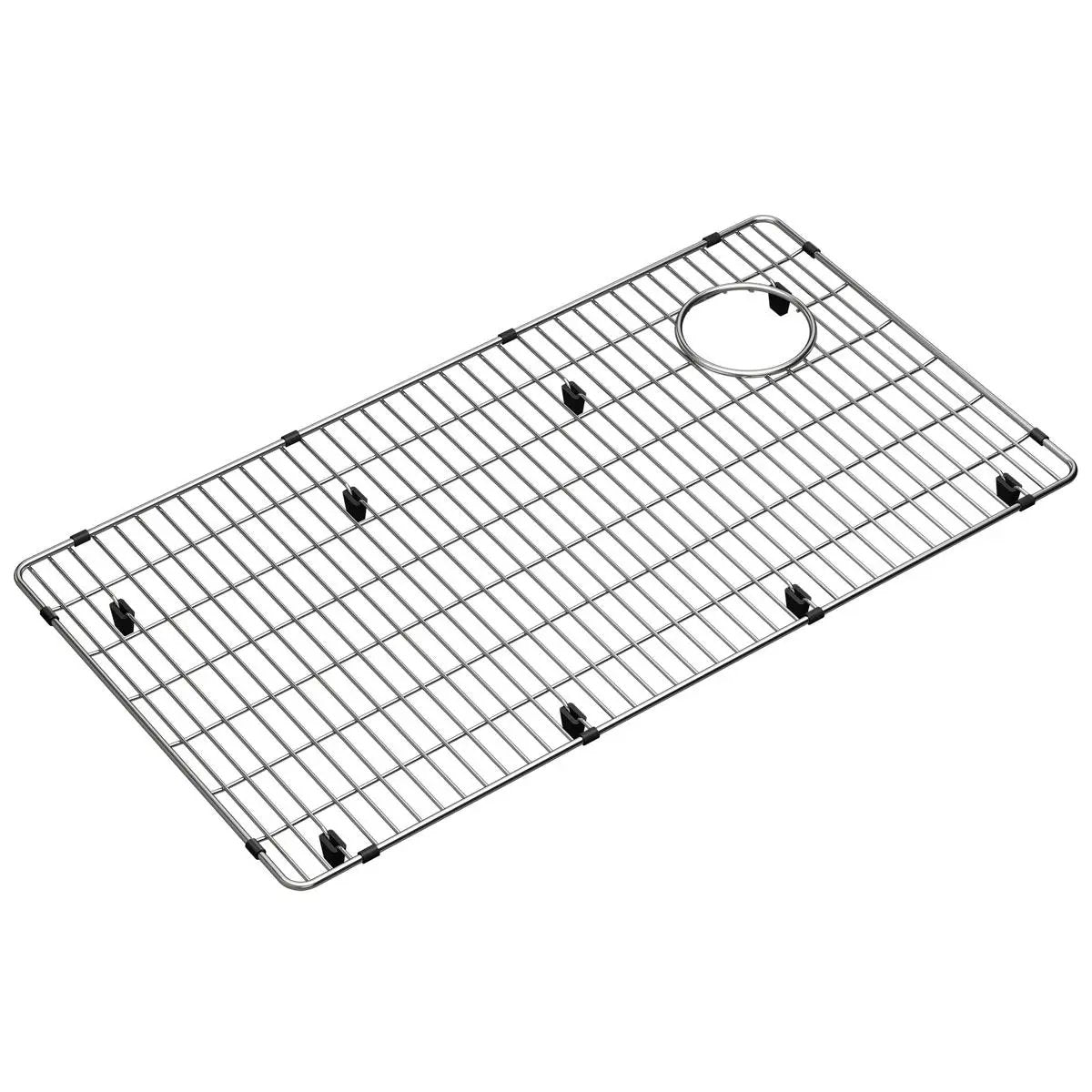 polished stainless steel bottom grid