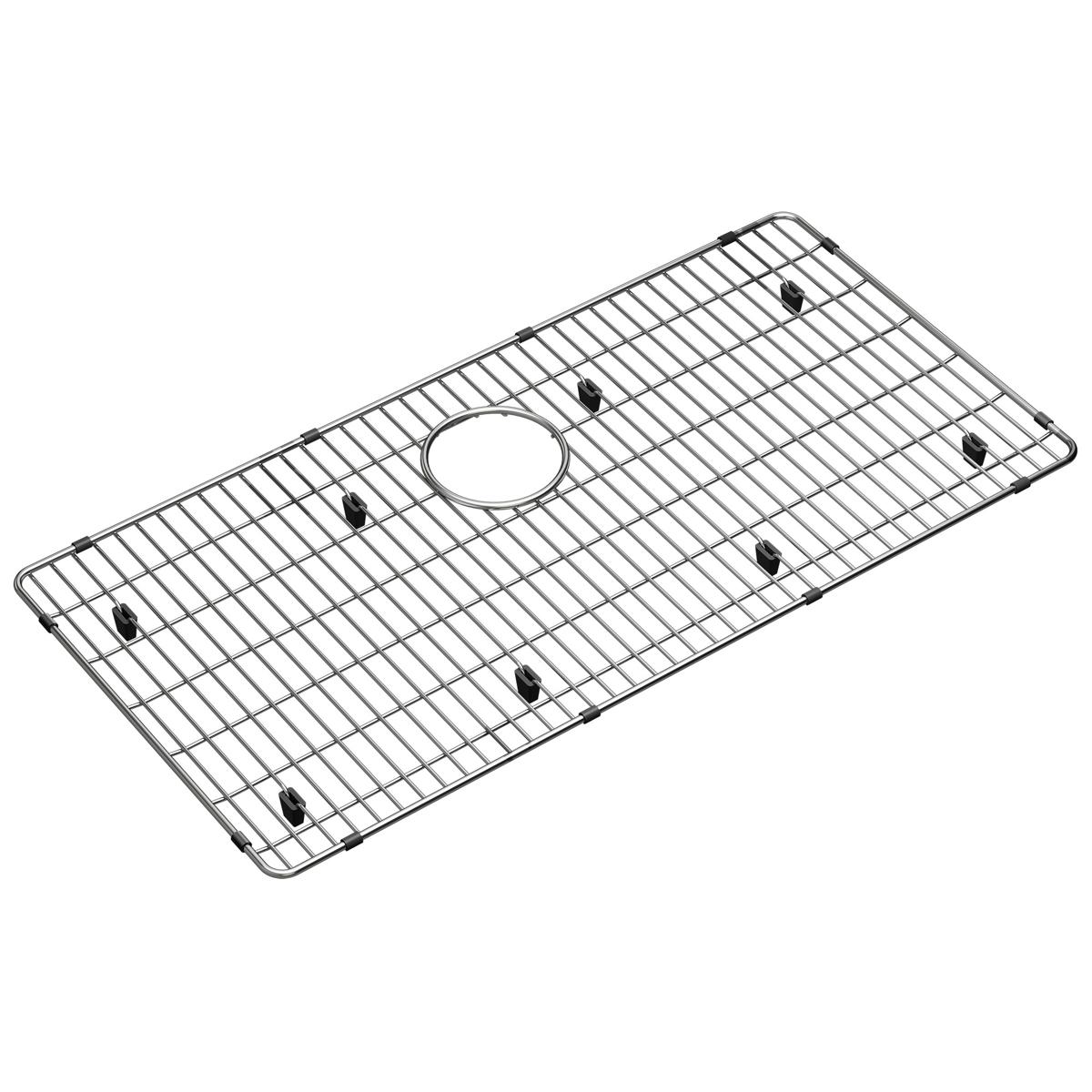 polished stainless steel bottom grid