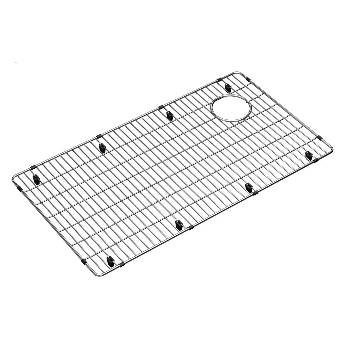 polished stainless steel bottom grid