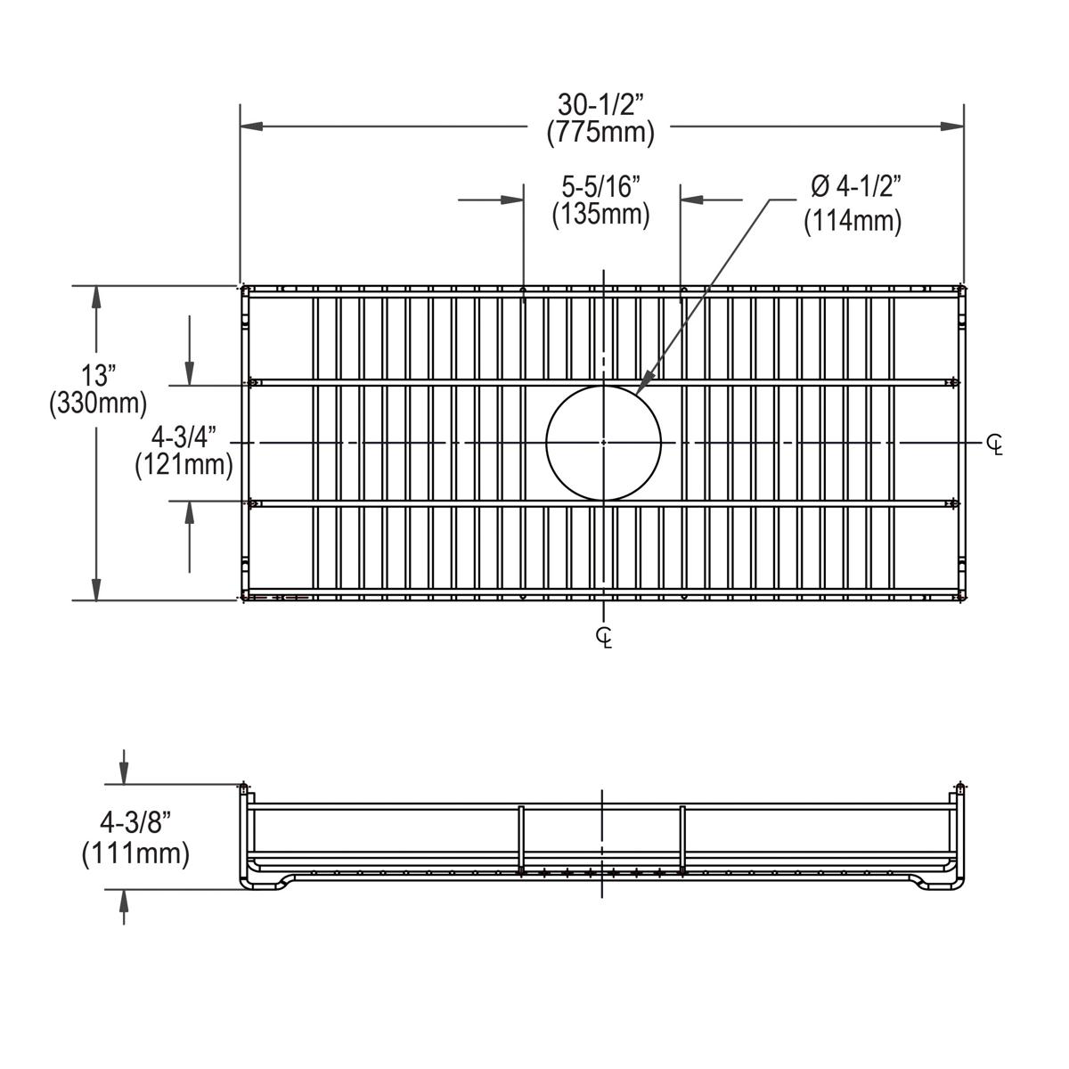 reversible bottom grid