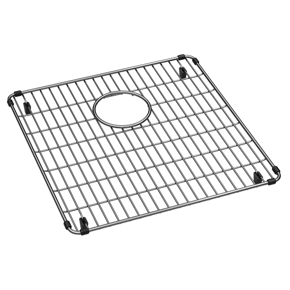 polished stainless steel bottom grid