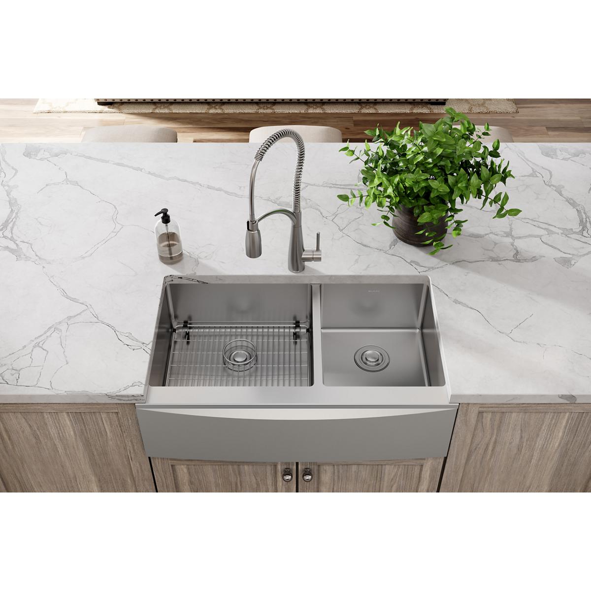 polished stainless steel bottom grid