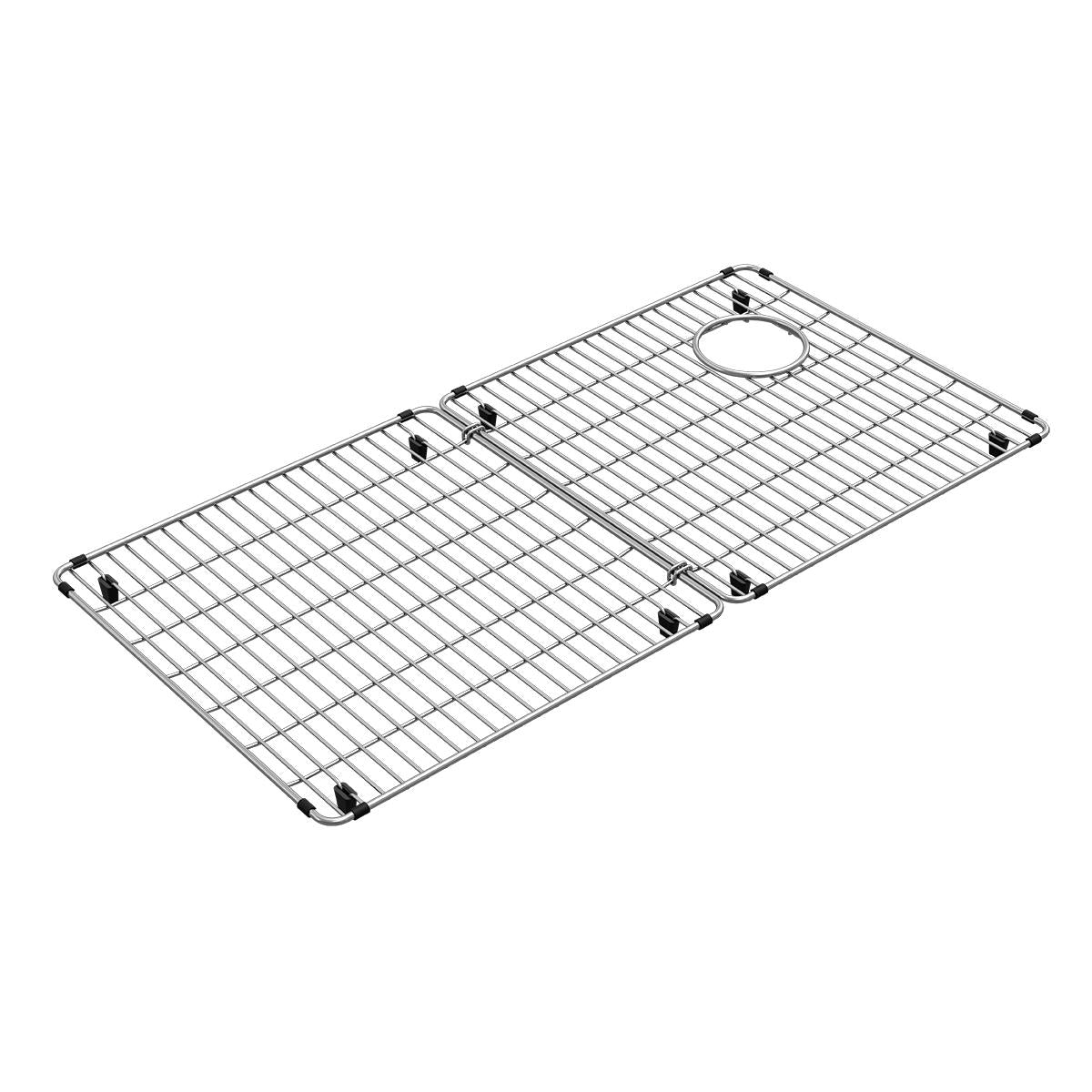 polished stainless steel bottom grid