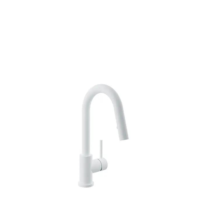 Baril Unick Single Hole Bar/Prep Kitchen Faucet with 2-Function Pull-Down Spray by Baril
