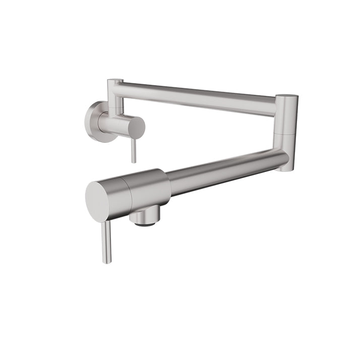 Baril Unick Single Hole Wall Mounted Pot Filler with Two Handles