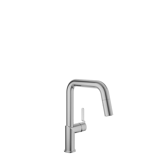 chrome kitchen faucet