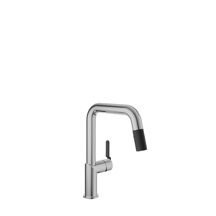 Baril Vision Single Hole Kitchen Faucet with 2-Function Pull-Down Spray
