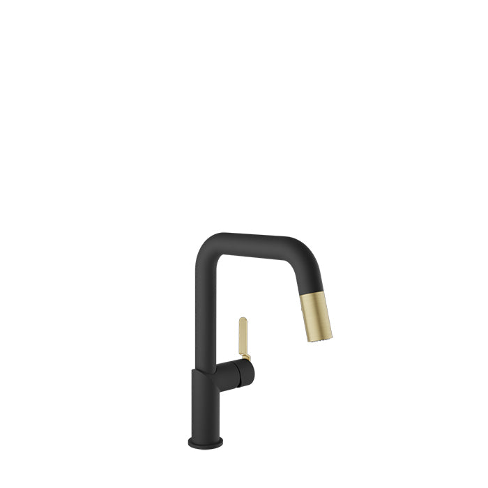 Baril Vision Single Hole Kitchen Faucet with 2-Function Pull-Down Spray