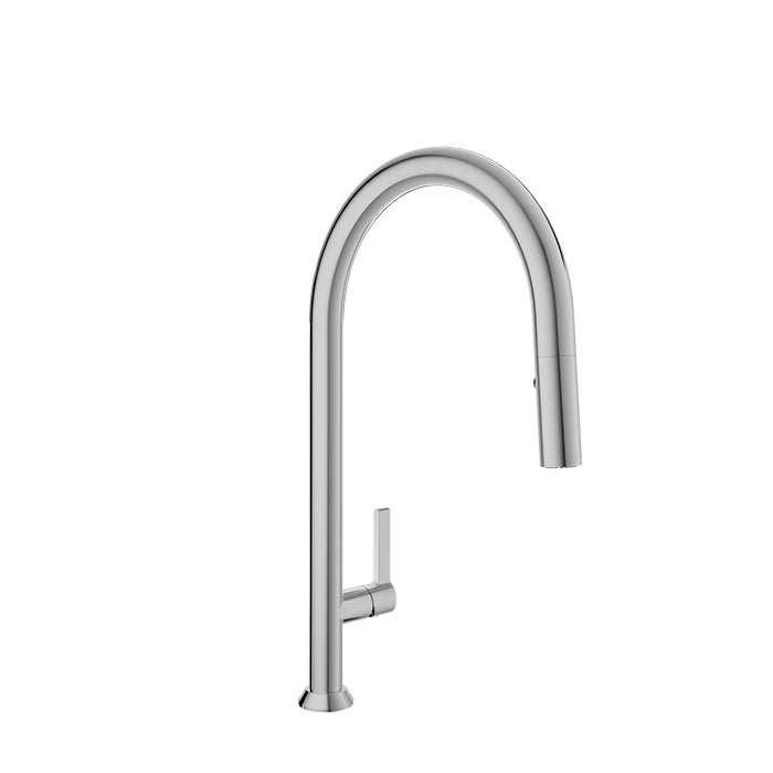 chrome kitchen faucet