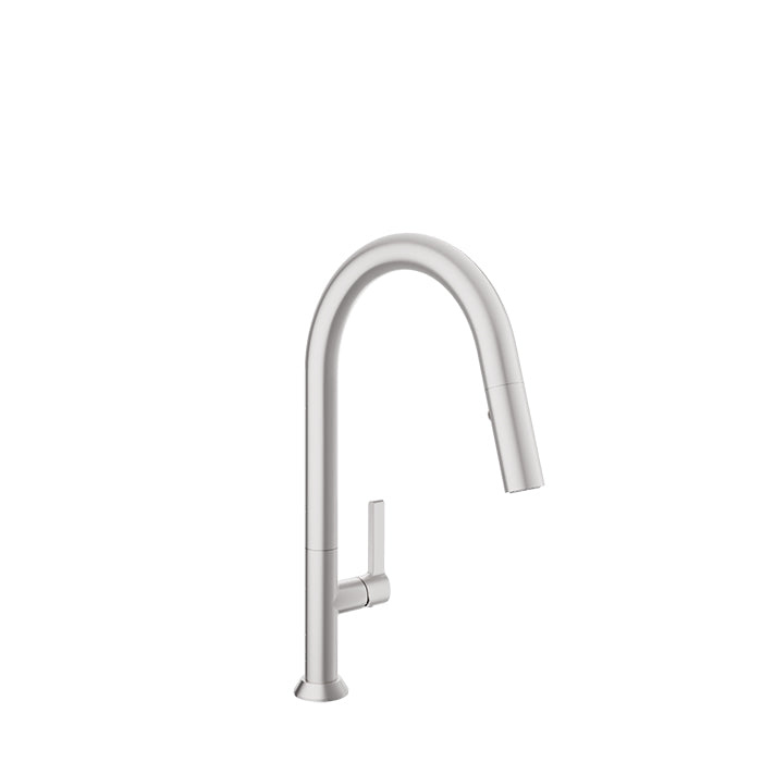 Baril Arte High Single Hole Kitchen Faucet with 2-Function Pull-Down Spray