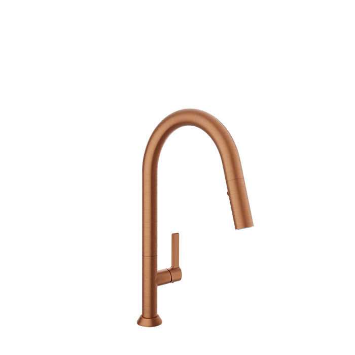 Baril Arte High Single Hole Kitchen Faucet with 2-Function Pull-Down Spray