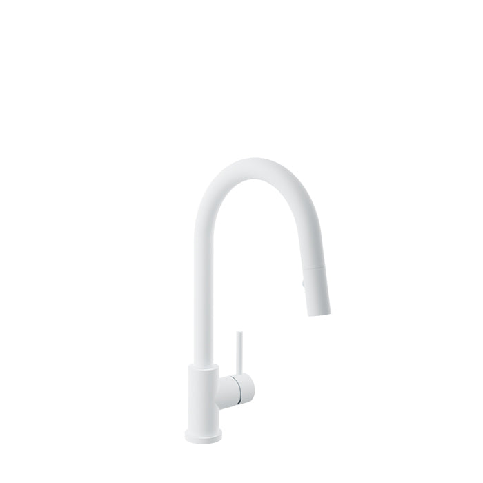 Baril Unick Modern Single Hole Kitchen Faucet with Single Lever and 2-Function Pull-Down Spray