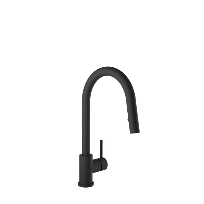 Baril Unick Modern Single Hole Kitchen Faucet with Single Lever and 2-Function Pull-Down Spray