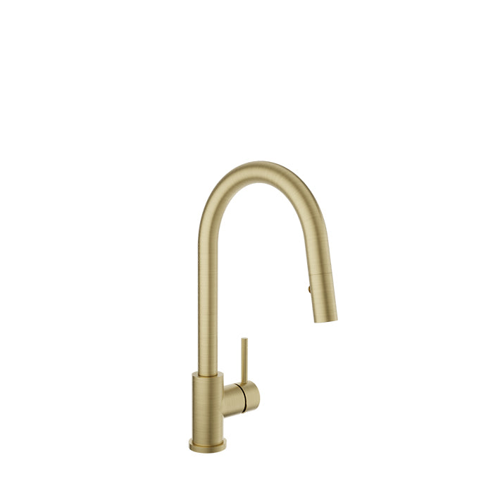 Baril Unick Modern Single Hole Kitchen Faucet with Single Lever and 2-Function Pull-Down Spray