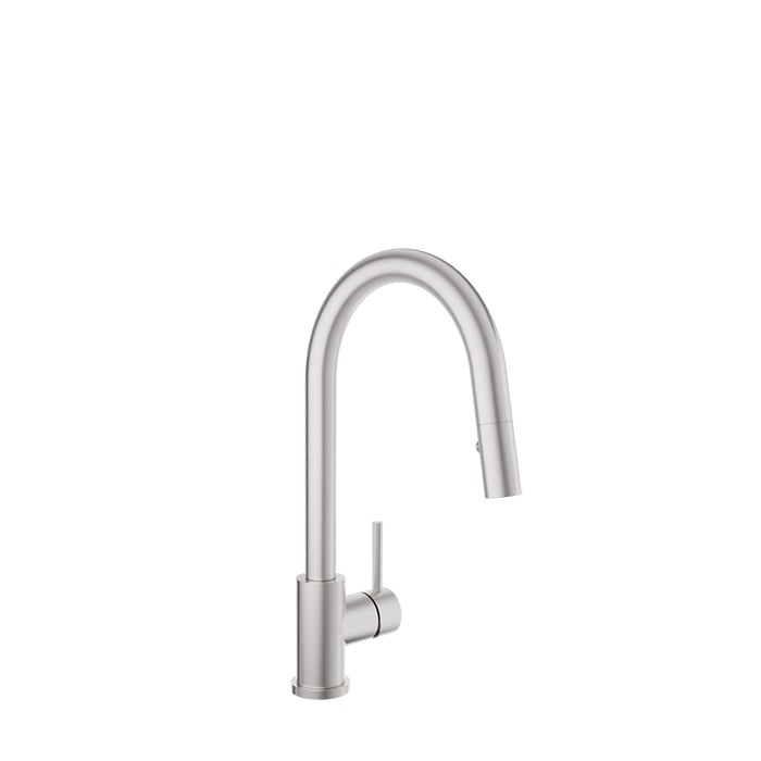 Baril Unick Modern Single Hole Kitchen Faucet with Single Lever and 2-Function Pull-Down Spray