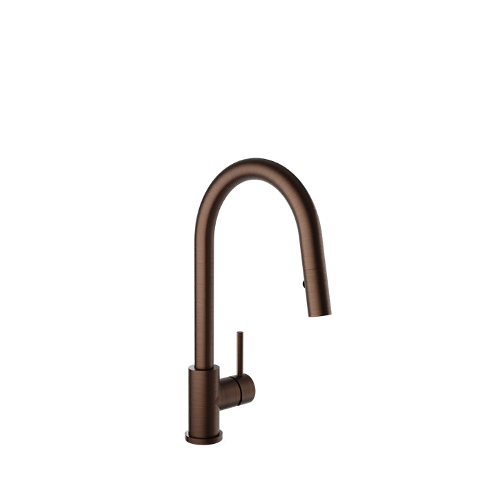 Baril Unick Modern Single Hole Kitchen Faucet with Single Lever and 2-Function Pull-Down Spray