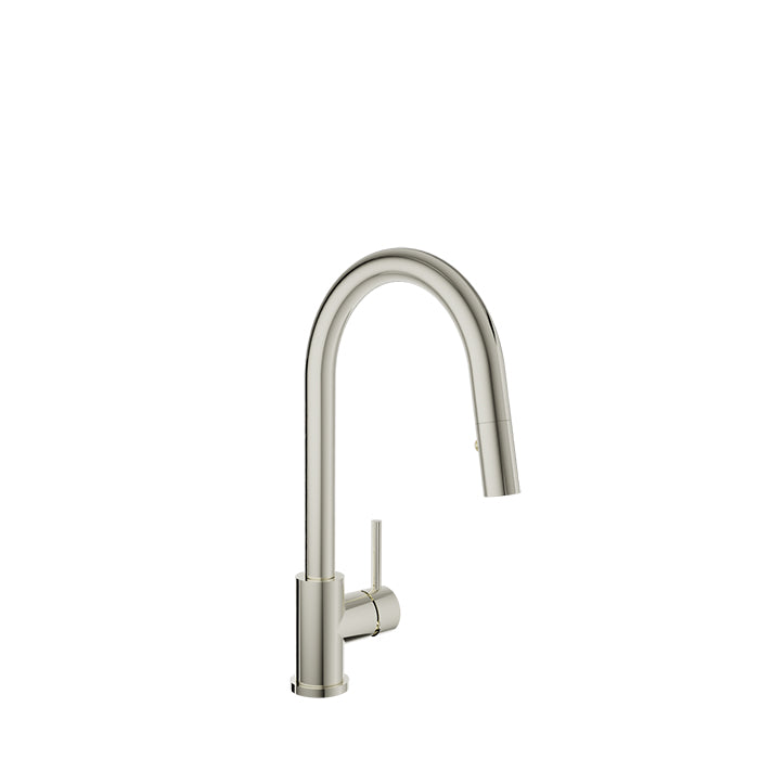 Baril Unick Modern Single Hole Kitchen Faucet with Single Lever and 2-Function Pull-Down Spray