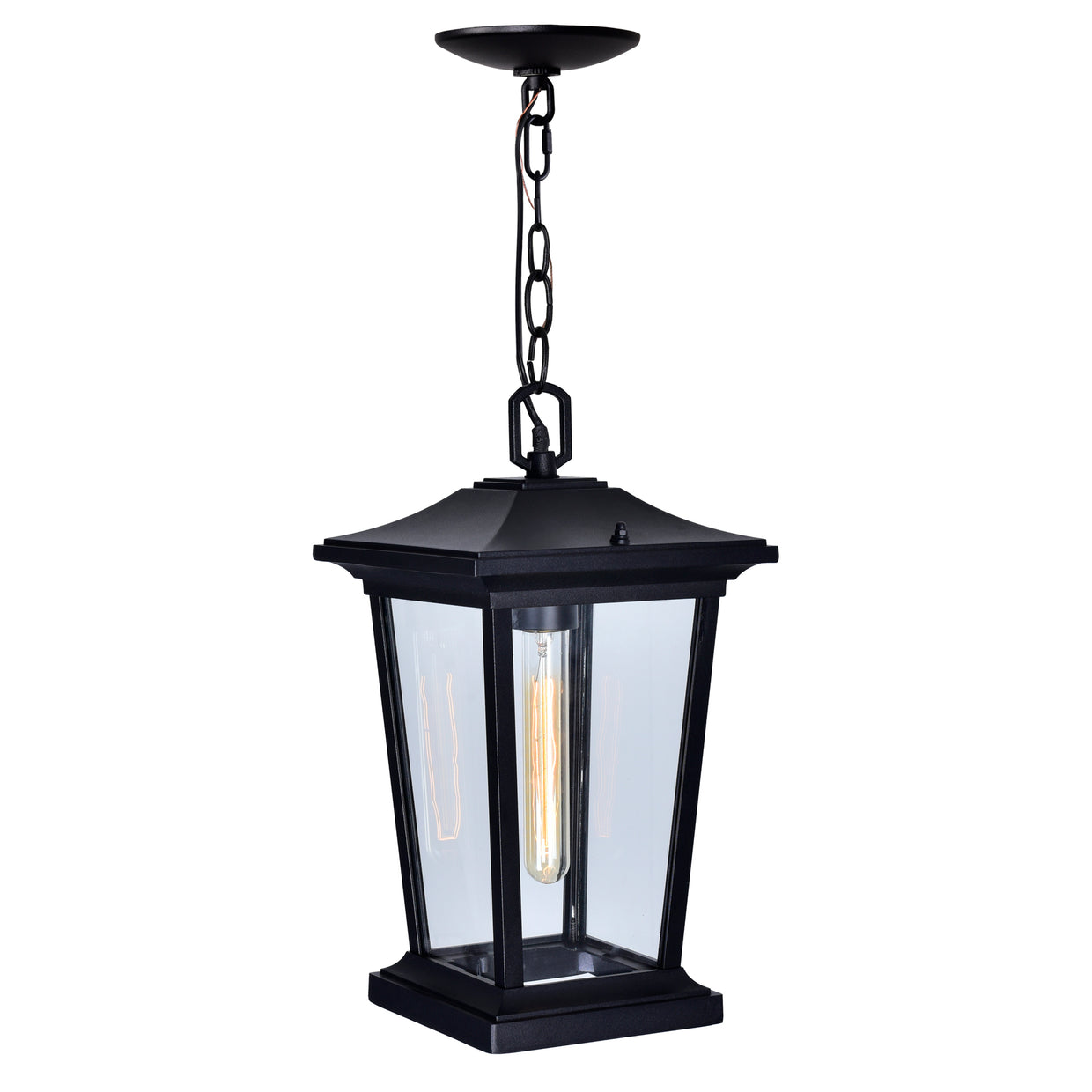 black outdoor light