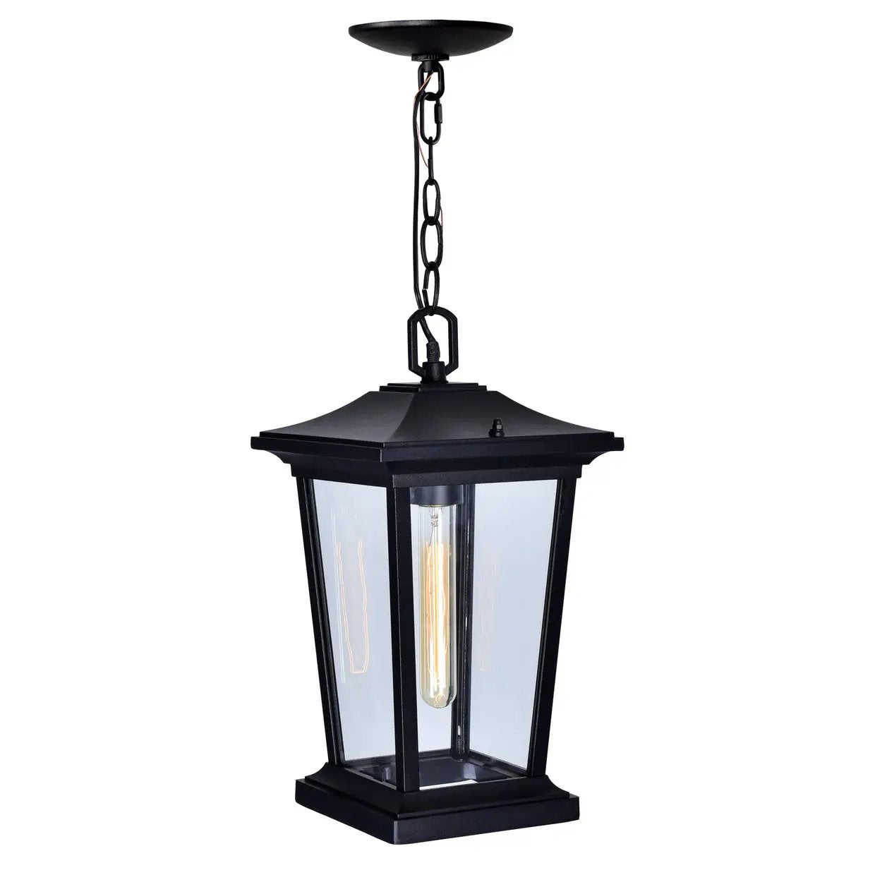 black outdoor light