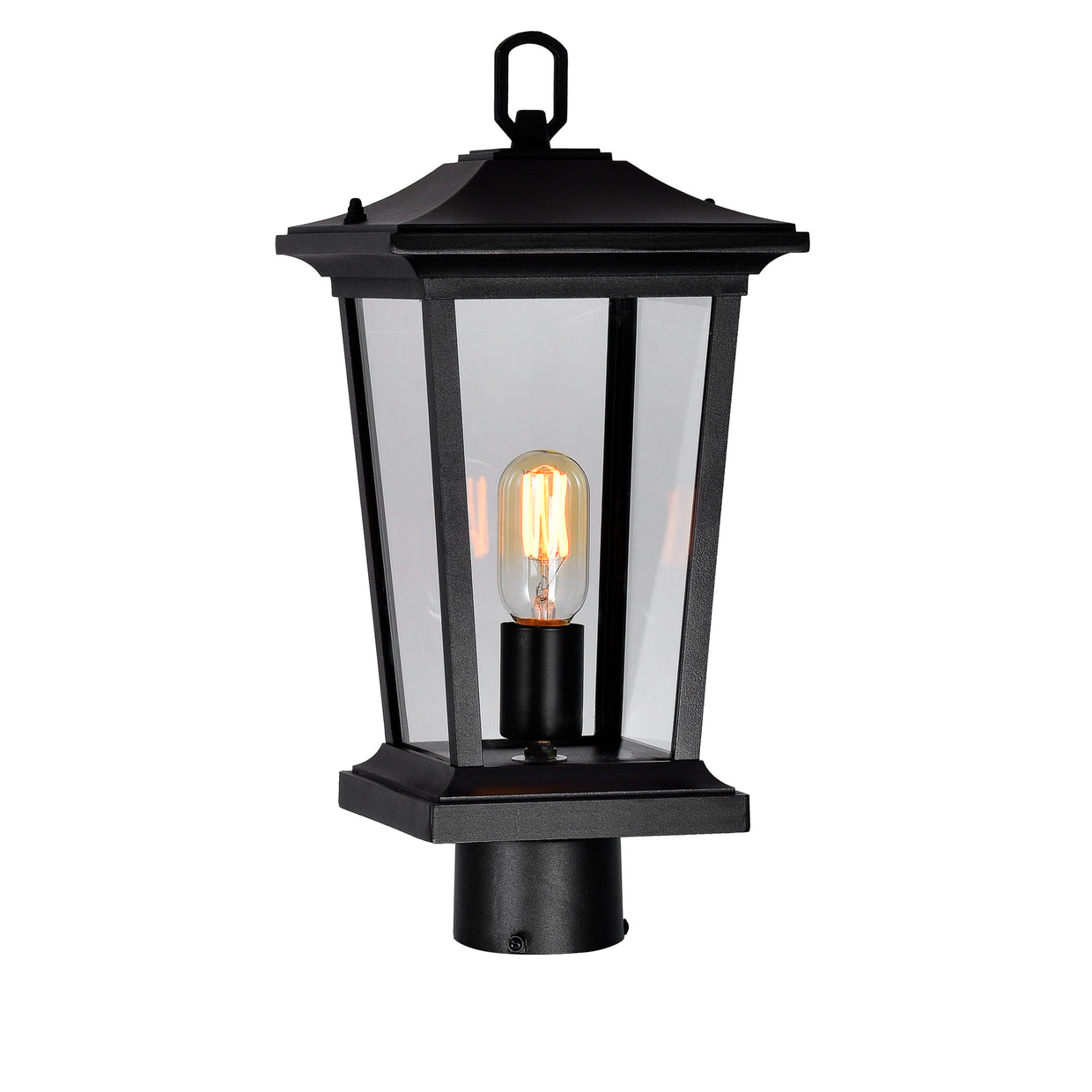 black outdoor light