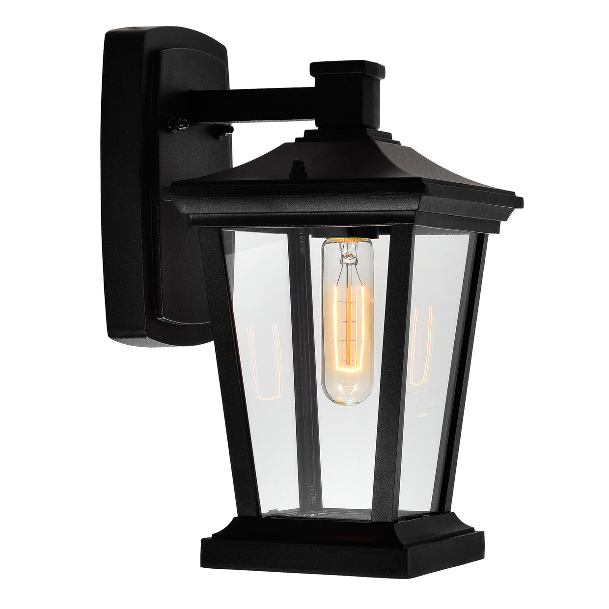 black outdoor light