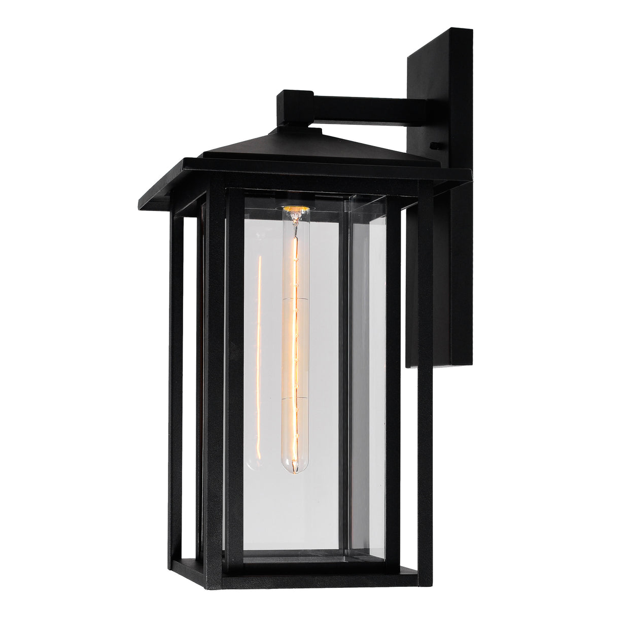 black outdoor light