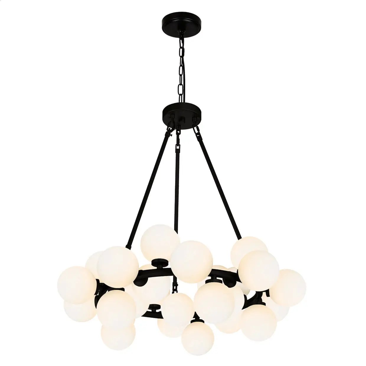black chandelier