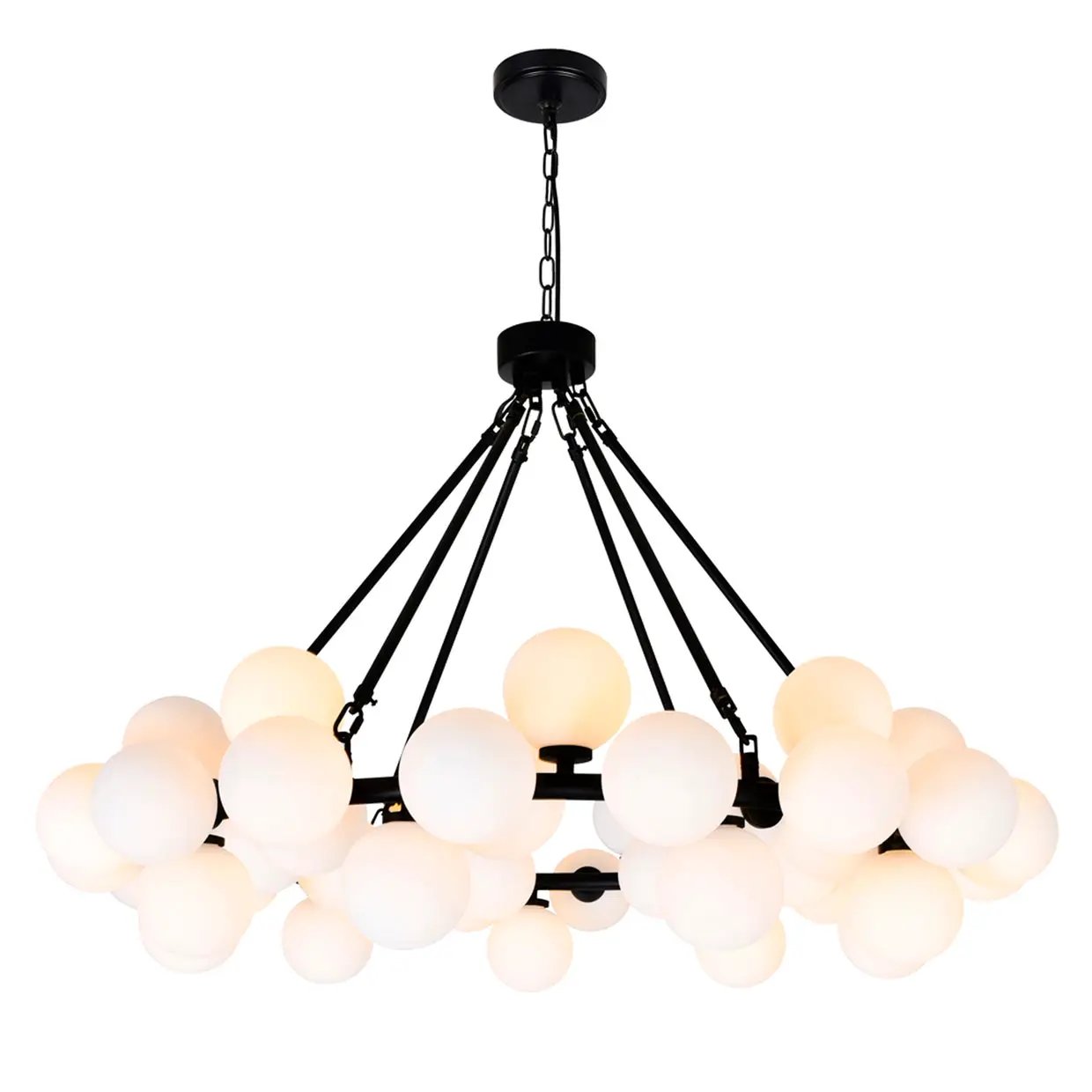 black chandelier
