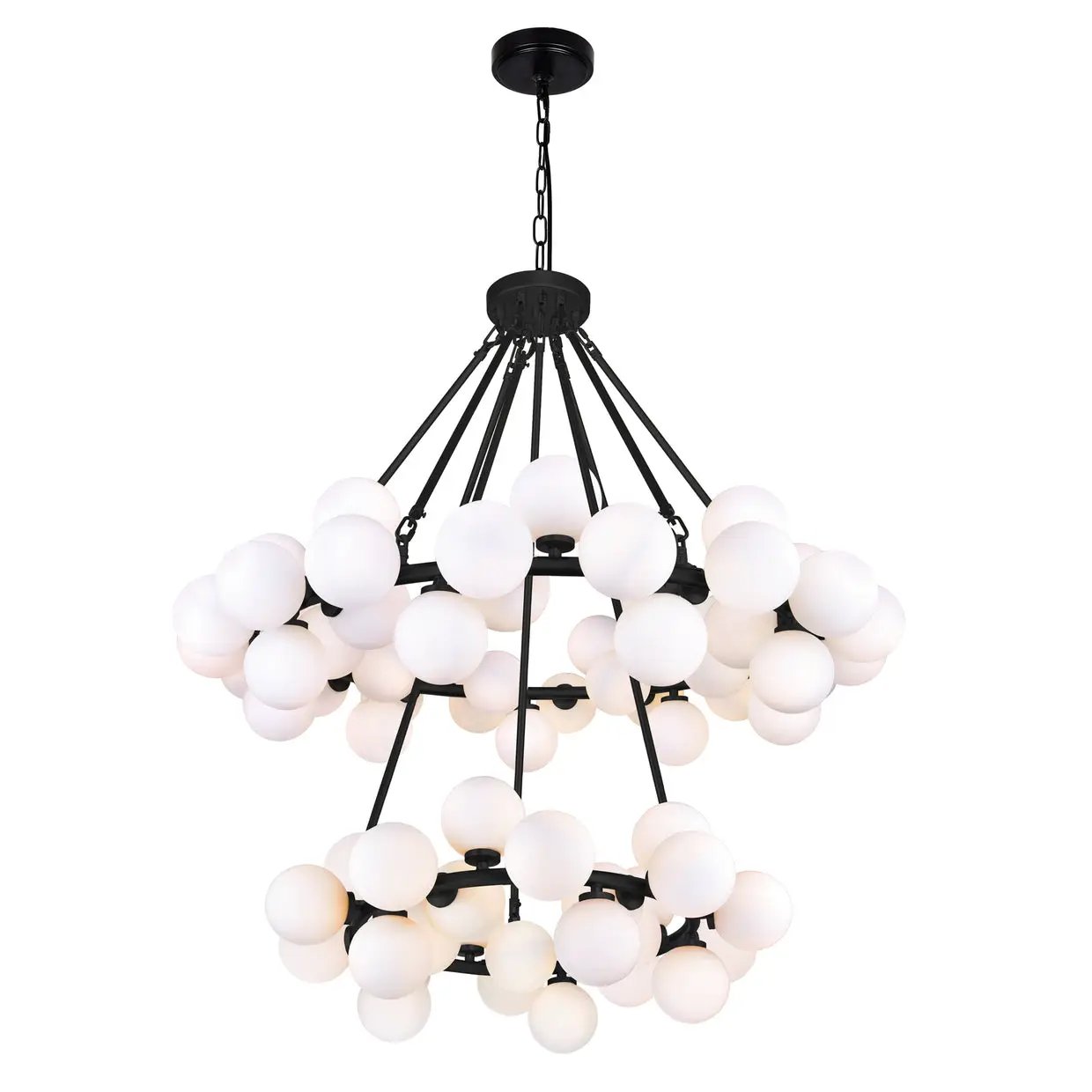 black chandelier