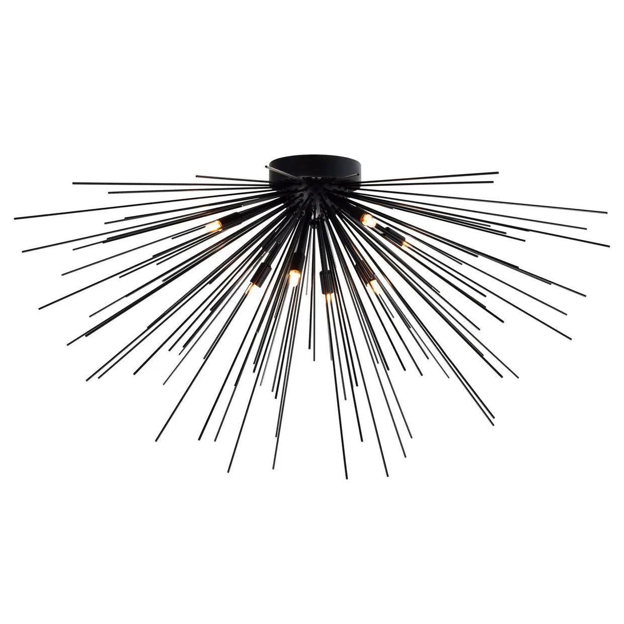 black flush mount light