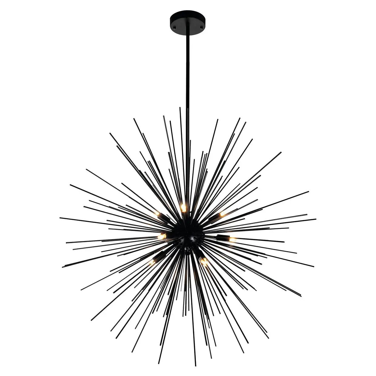 black chandelier