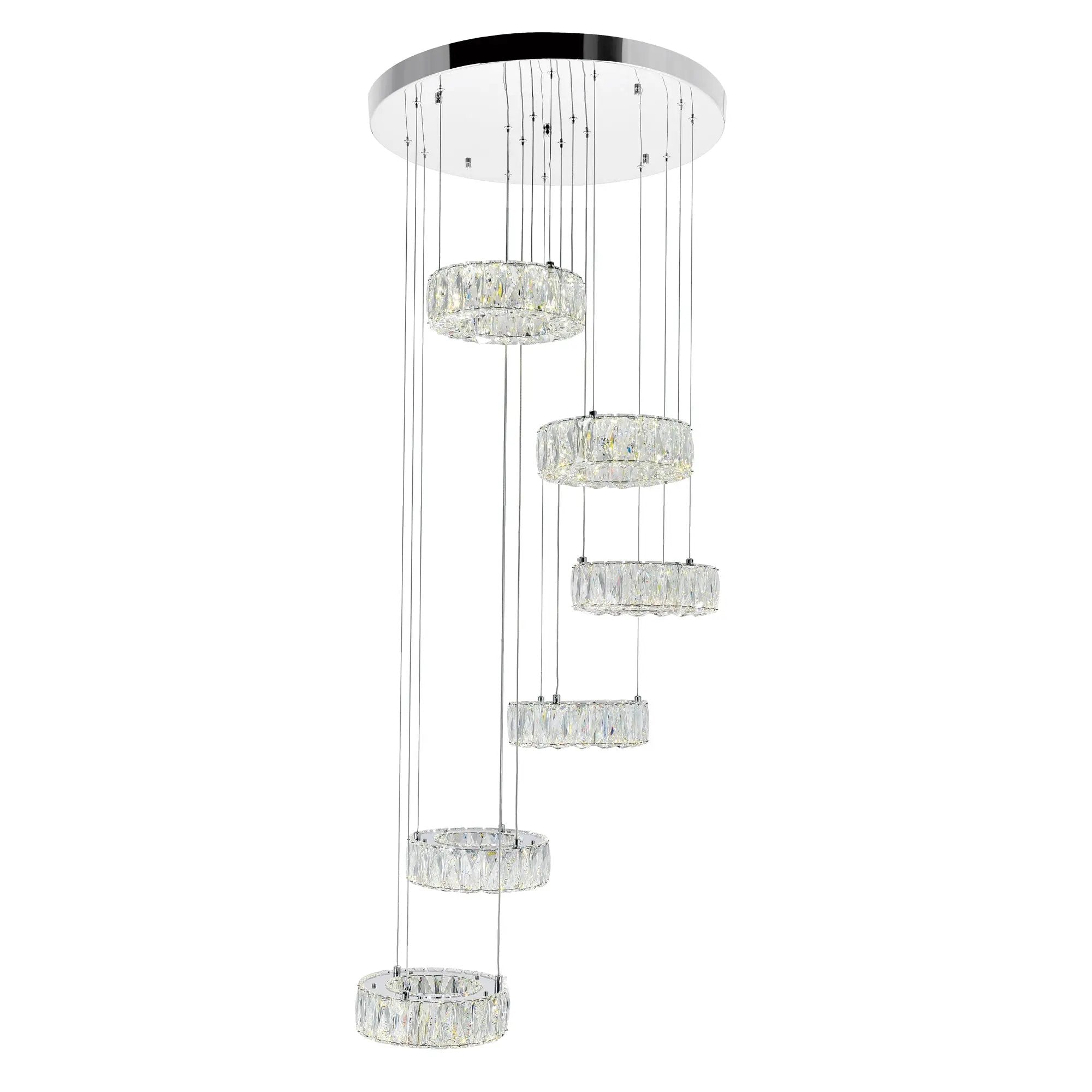chrome chandelier