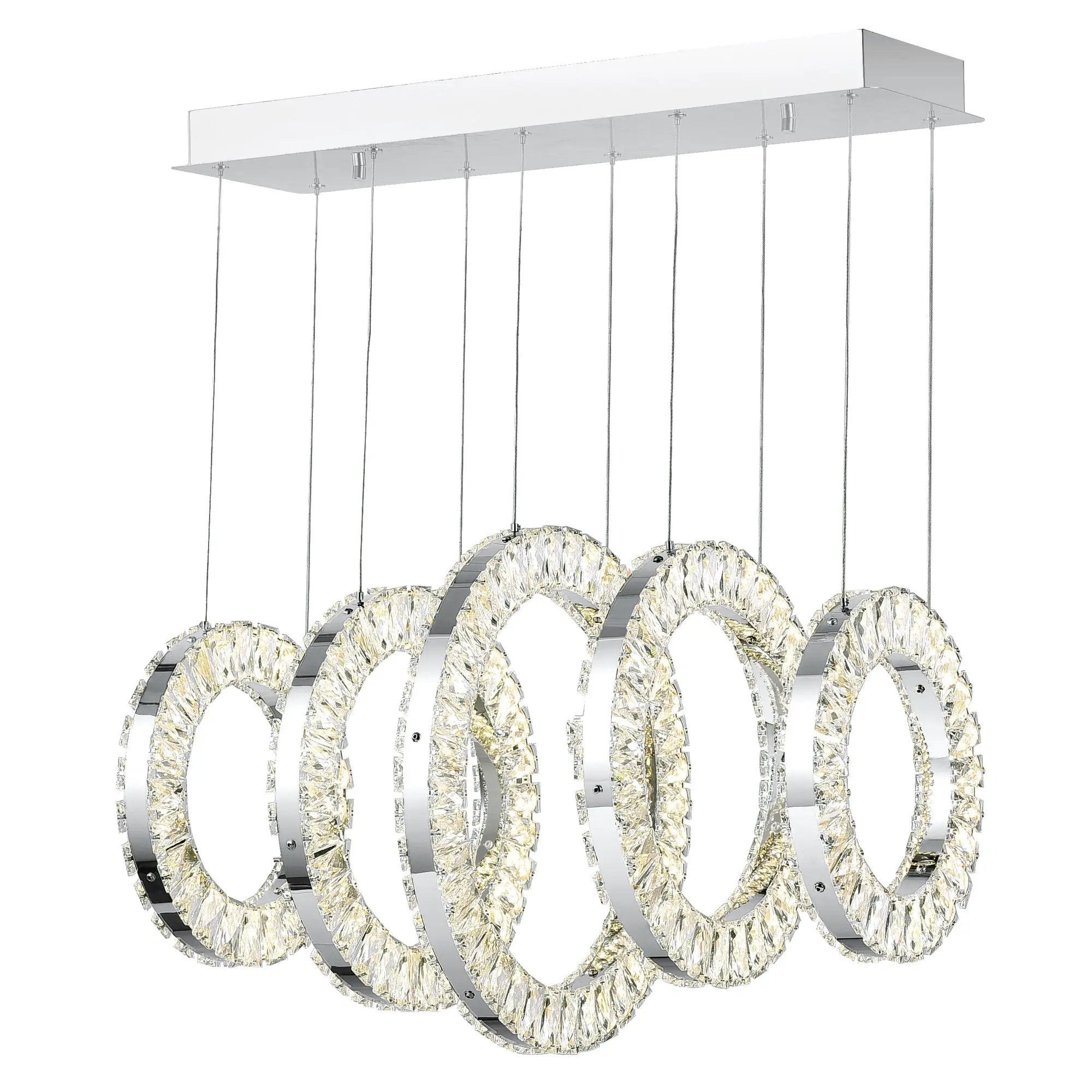 chrome chandelier